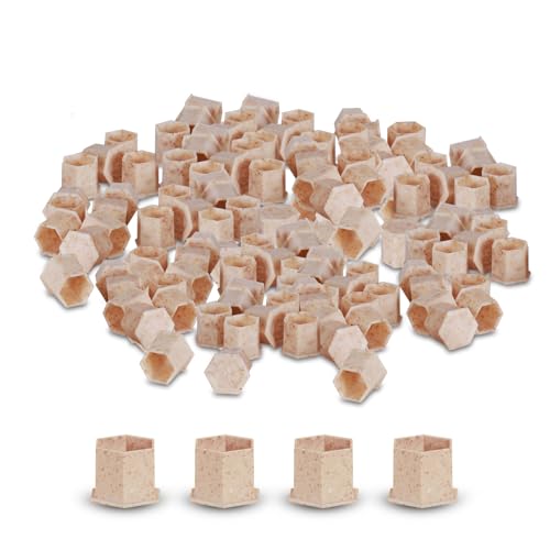 INKin Biodegradable Tattoo Ink Cups Medium 12mm - 200Pcs Disposable ECO Friendly Caps with Base for Hold Ink Pigments Supplies (12mm-Medium)