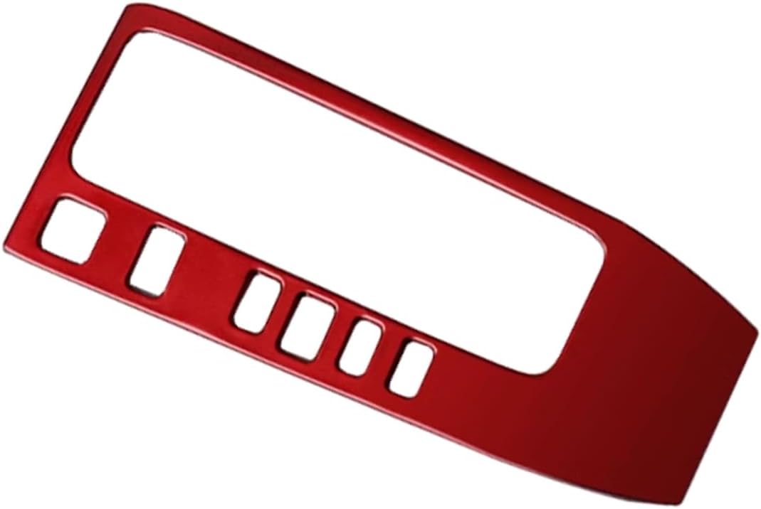 Car Accessories Fit for Nissan Sentra 2020 2021 2022 2023 2024 2025 Interior Gear Shift Box Panel Cover Trim (Red) 1PC Stainless Steel