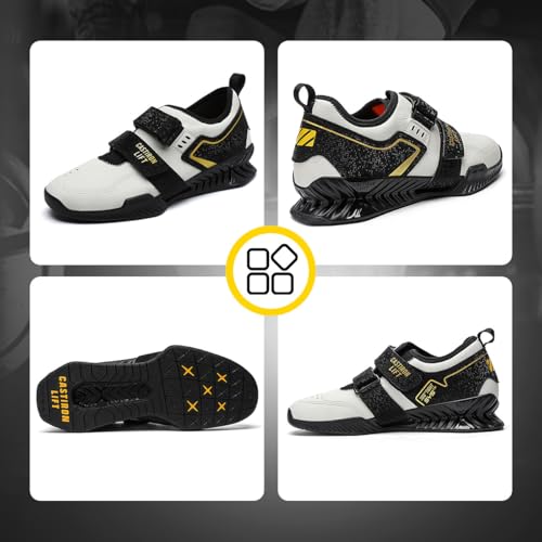 Image of Weightlifting Shoes, Powerlifting Shoes Gym Shoes for Crossfit Lifting Footwear, Weight Lifting Shoes for Heavy Lifting Deadlifting Weight Training, Squat Shoe for Men Women