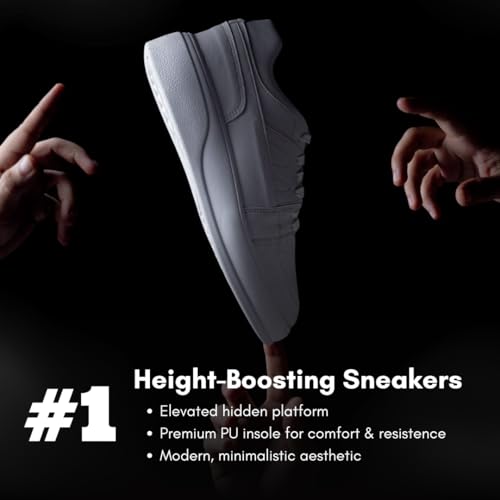 Staerk Druon Men's Platform Sneakers Invisible Height-Boost Gain 2.5 Inches With Premium PU for Superior Durability & Comfort Stylish Lightweight and Designed for All-Day Wear With Enhanced Support and Resistance2