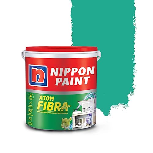 Image of Nippon Paint Atom Fibra 2 In 1 Interior & Exterior Emulsion 4 L Greens (Turquoise)