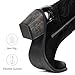 Sysolefort Black Cowboy Knee High Boots for Women Chunky Heels Western Cowgirl Boot Pointed Toe Side Zip Embroidered Tall Boots Wide Calf Size 8