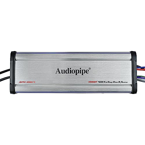 Audiopipe Aptv-1000.4-4 Channel Class D Amplifier - Powersports Ip67 Utv Marine Amplifier #TOP3