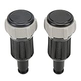 aqxreight SITZARMLEHNENBOX-EINSTELLKNOPF aus Legierung, Ersatz für die Innenausstattung von Luxusfahrzeugen (Graue Gummimanschette)