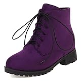 Lily from Duolingo DIY Costume Guide: Ultimate Cartoon Cosplay Tutorial 6 Dark Purple Ankle Boots