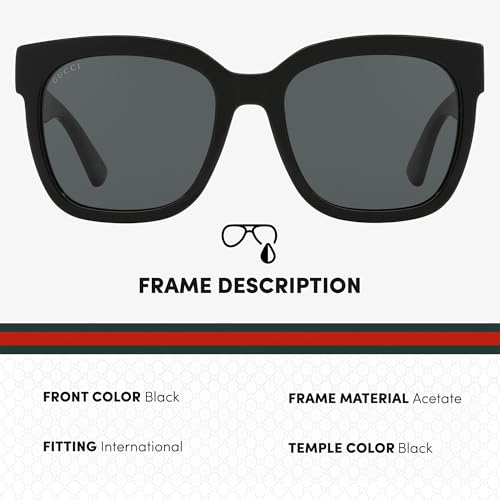 Gucci GG0034SN Square Shape Sunglasses wih eSHADES Eyewear Kit Bundle2