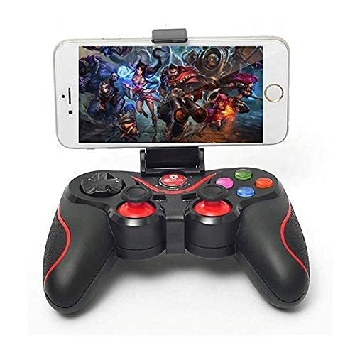 Image of GAMENOPHOBIAA V8 Wireless Gamepad Controller | Dual Bluetooth Gaming Controller for Android, Smart TV, TV Box, Laptop & Smartphones | Ergonomic Joystick Gamepad with Rechargeable Battery (Black)