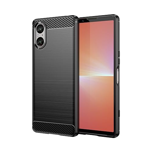 Gosento For Xperia 5 V P[X GNXyA 5 V SO-53D SOG12 VR ՌzJo[ hw Xperia 5V Jo[ (ubN)