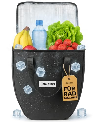Büchel 20L Kühltasche - Hält bis zu 12h Kühl & Eignet Sich zur Warmhaltung - Thermotasche für Einkauf Picknick Tiefkühlware & Flaschen - Leicht Zu Reinigende Isoliertasche mit Tragegriff Schwarz Büchel 20L Kühltasche - Hält bis zu 12h Kühl & Eignet Sich zur Warmhaltung - Thermotasche für Einkauf Picknick Tiefkühlware & Flaschen - Leicht Zu Reinigende Isoliertasche mit Tragegriff Schwarz