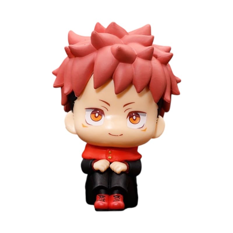 Yuji Itadori Sitting Chibi Figure, Jujutsu Kaisen Anime Character, 9 cm Collectible Toy-image-9