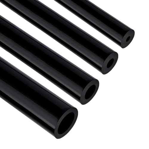 EVIL ENERGY 5/32 1/4 5/16 1/2 Silicone Vacuum Tubing Hose Line Kit 5FT 130PSI Max Pressure Black (4mm 6mm 8mm 12.7mm)
