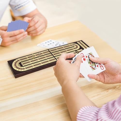 Esenharber CRIBBAGE02 Foldable Wooden Cribbage Board Set thumb #5