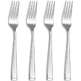 Royalrose Alexander Fine 8.1"Dinner Fork, Set of 4, 18/10 Stainless Steel, Well Made, Dishwasher Saf
