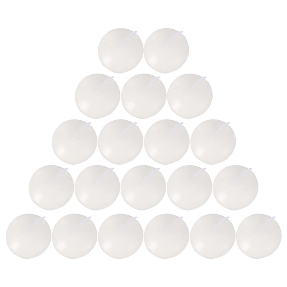 iplusmile 100 Piezas Velas Flotantes Velas de Boda Cera de Parafina de Color Claro, Flotan en Agua, sin Aroma, para Mesas de Restaurante y Aromaterapia