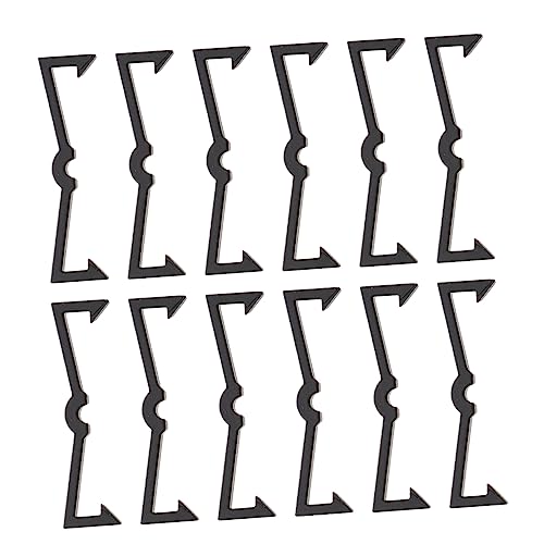 OUNONA 100pcs Plastic Pegboard Hooks Gaming Pegboard Organizers Hooks for Wall Jewelry Craft Display