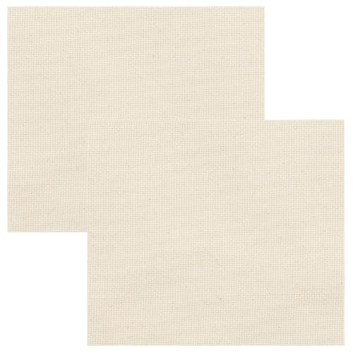 Image of Punch Needle Monk Cloth, Punch Needle Fabric, Embroidery Fabric for Sewing Embroidery Art Crafts Favors, 2 PCS, 22 x 30 Inch