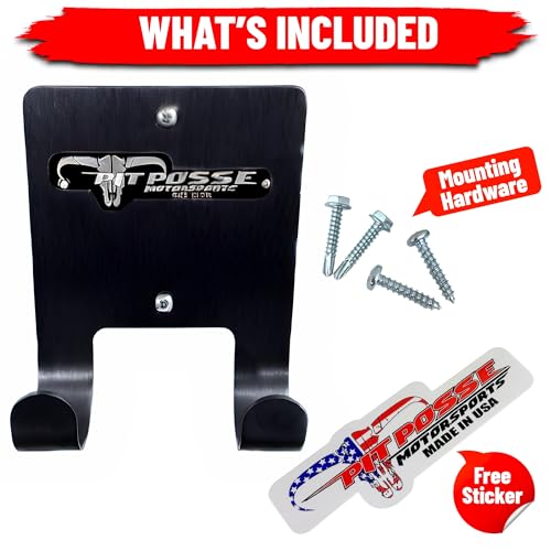 Gancho de aluminio Pit Posse PP3187BK negro para escobas de remolque 8