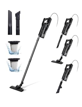 VersLife C8 Aspirapolvere con Filo, Scopa Elettrica con Filo, 20000Pa Aspirazione Potente, 600W Aspirapolvere senza Sacco, Adatto a tutti i tipi dei pavimenti