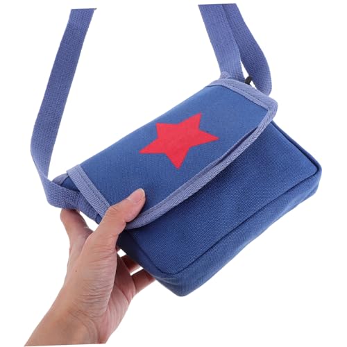 Vintage Canvas Messenger Purse with Star Pattern Adjustable Shoulder Strap for Boys for School Travel and Daily Use4