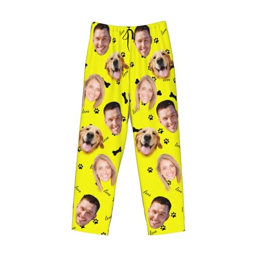 Custom Men's Face Pajama Pants Sleepwear Lounge Pants Pajama Bottoms Personalized4