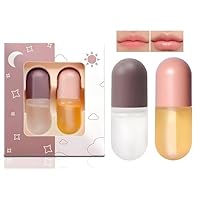 Base Moisturizer Praller Lipgloss, natürliches Lippenverstärker- und Lippenpflegeserum, Tag- und Nachtpflege, natürlicher Lippenverstärker für vollere, weichere Lippen, dauerhafte sexy Lippen