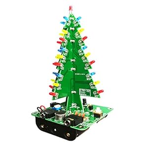 Gikfun Mini Advanced Audio-controlled Christmas Tree Diy Kit Practice Soldering Skill Board for Kid’s Xmas Gift EK1685U