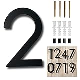 6 Inch House Numbers for Outside Modern-Rust Proof 3D Floating Address Sign-Address Numbers for Door