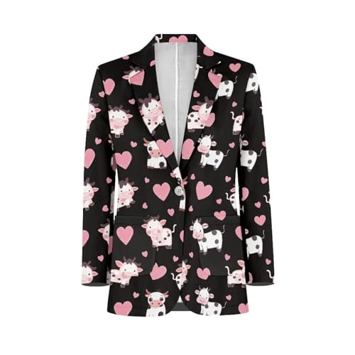 Long Sleeve Blazer Jacket for Men One Button Business Dress Suit Coat with Pocket Sport Coat Blazer Suit XS-5XL