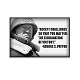Vintage Photo Poster of General George S. Patton, U.S. Army General during World War II Art Poster Canvas Painting Decor Wall Print Photo Gifts Home Modern Decorative Posters Framed/Unframed 08x12inch