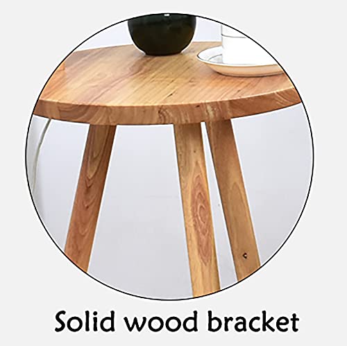Lámpara de pie de madera con diseño de trípode y elegante pantalla textil E27 2