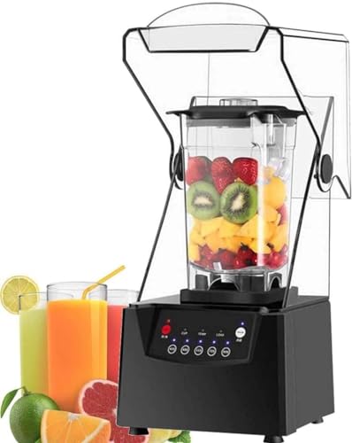 Professional Blender Smoothie Mixer with 2L Container, Smart Timer and Pre-programed Peak 2200W Power Mixer 5 Speeds Controlfor/Ice/Smoothie/Dessert/Nuts(2 Cups)