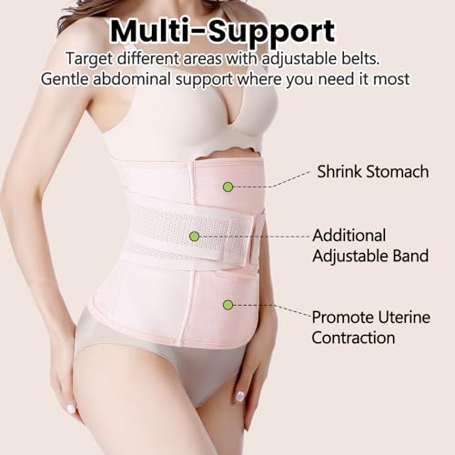 Image of Postpartum Girdle C-Section Recovery Belt Back Support Belly Wrap Belly Band Shapewear
