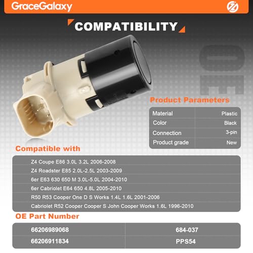Capteurs de stationnement 66206989068 radar de recul pour Mini R53 E39 E60 E63 - 4