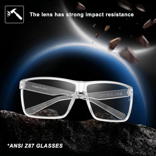 Image of MAXJULI XL Z87 Sunglasses for Big Wide Heads Men TR90 Ultralight UV400 Protection Glasses 8108