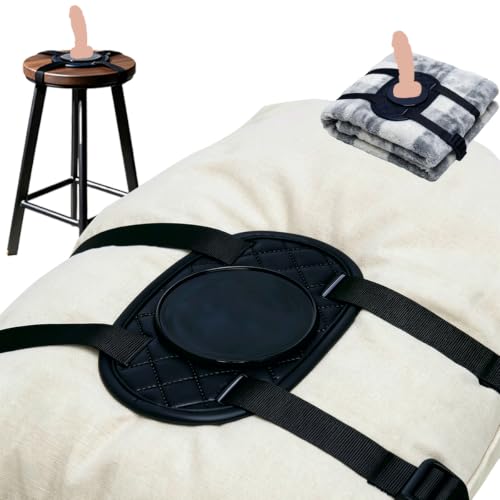 Suction Cup Dildo Mount Harness Holder Sex Saddle for Hands-Free Play Strap on Chair Bench Pillow Sex Furniture Sex Toys Adjustable Strap for Adult Solo