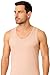 ALBERT KREUZ Invisible Tank top Sleeveless A-Shirt 100% Organic Cotton Rib Beige, Size M