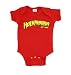 Hulkamania Hulk Hogan Logo Red Snapsuit Infant Onesie Baby Romper (6 Months)