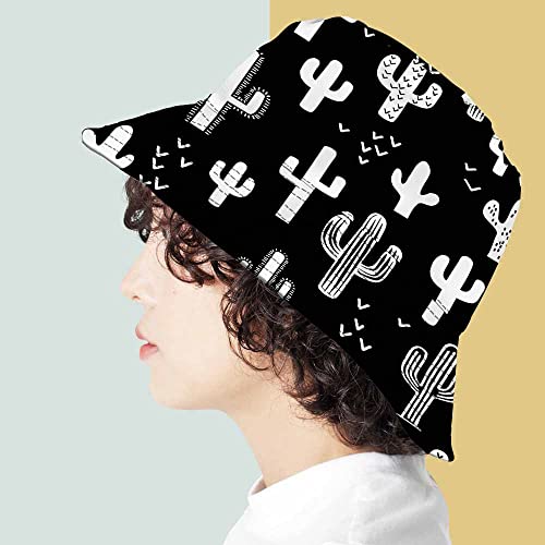 Pehede Western Cactus Reversible Womens Bucket Hat Cute Sun Hats Unisex Beach Travel Packable Cap For Men #TOP4