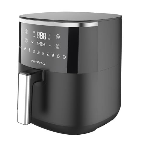 Ciarra Freidora de Aire Caliente 5L 1500W AirFryer 8 en 1, Dietética y Digital 8 Funciones Preestablecidas, Color Negro CABAF1A