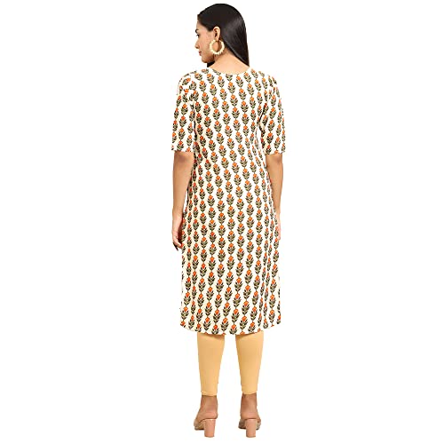 Image of Pinkmint Women's Crepe Digital Print Straight Kurta