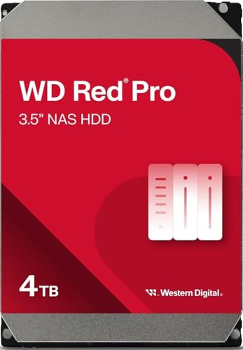 WD Red Pro 4TB NAS Disco Duro Interno 3,5' – 7200 RPM Clase, SATA...