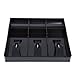Cash Drawer Register Insert Tray Replacement 3 Bills 3 Money Storage Box 9.6 x 9.6 x 1.4inch to Make Money Well Organized (Black)