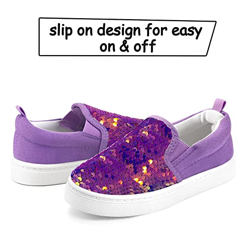 Image of K KomForme Toddler Sneakers for Girls Boys Slip On Canvas Walking Shoes | Lightweight, Comfortable