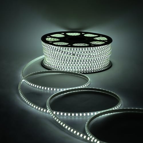 Image of Lexton 50 Meter LED Rope Light, 6000 LEDs, Waterproof & Flexible Strip, Perfect for Home, Garden, Outdoor, Party, Diwali, Christmas Decoration (White, Pack of 1)