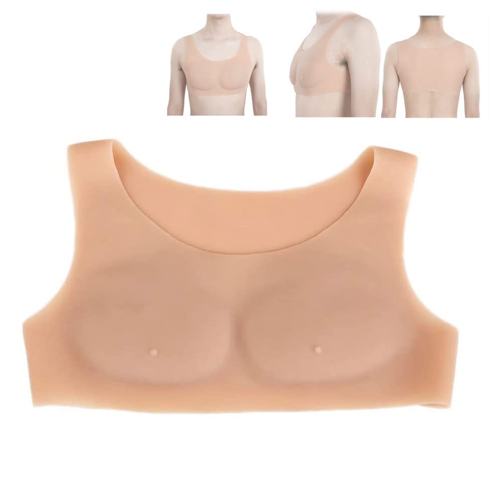 Buy YZDKJDZ Fake Chest Simulation Vest, Realistic Silicone Fake Chest