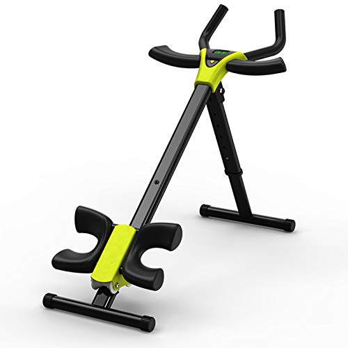 高さ調節可能な腹筋トレーナー、コア腹筋トレーニング機器、LCDモニター付き、ホームジム用、折りたたみ式フィットネス機器、C