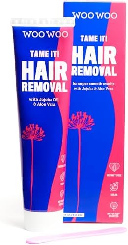WooWoo Tame It! Natural Intimate Hair Removal Cream - Painless Ve...