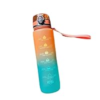 Amazon｜水筒 ウォーターボトル 1000ml ボトル モチベーションボトル