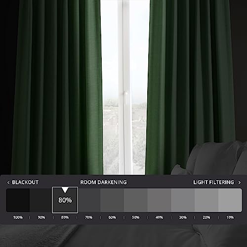 HPD Half Price Drapes Bellino Room Darkening Curtains 96 Inches Long Curtains for Bedroom & Living Room (1 Panel), 50W x 96L - Image 2