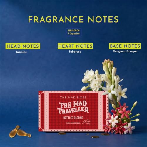 Image of Bottled Blooms Pocket Perfume (7 Capsules) | Snap & Use Perfume | Long-Lasting Floral Scent | Ideal for Travel, Office & Daily Use